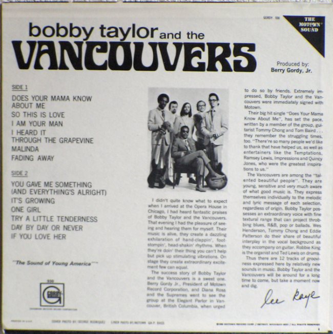 Gordy 930B - Bobby Taylor