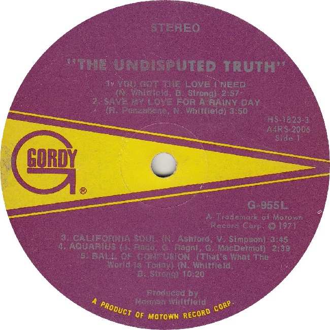 GORDY 955 - UND TRUTH R