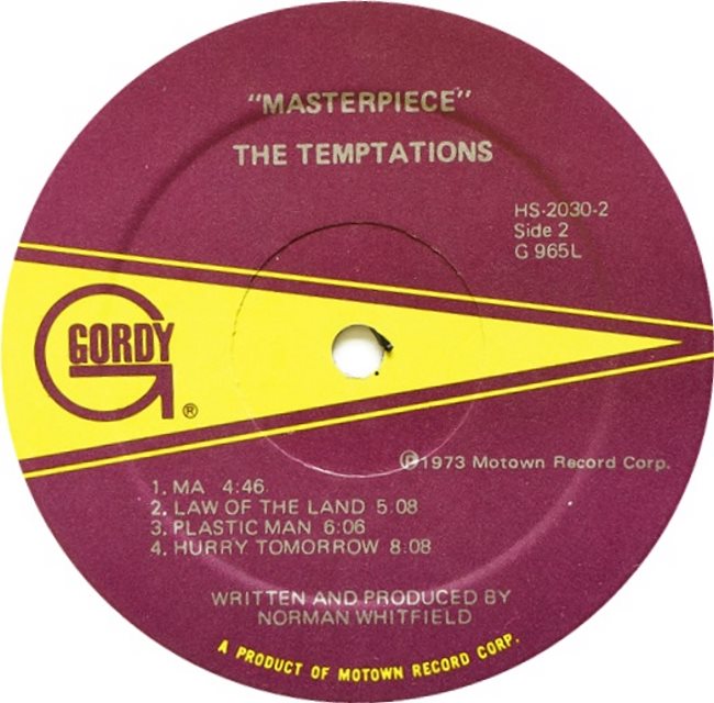GORDY 965 - TEMPTATIONS D