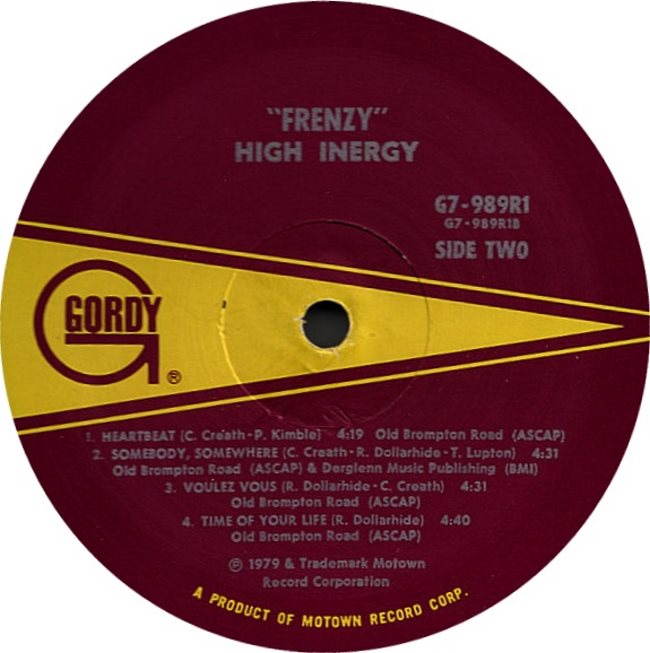 GORDY 989 - HIGH INERGY D