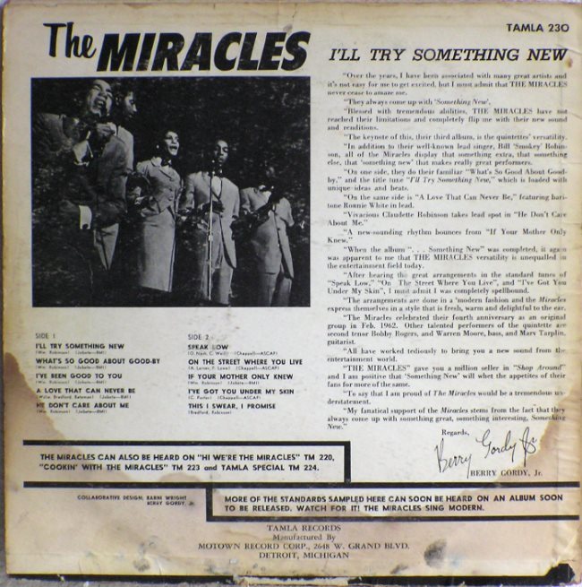 Tamla 230B - Miracles